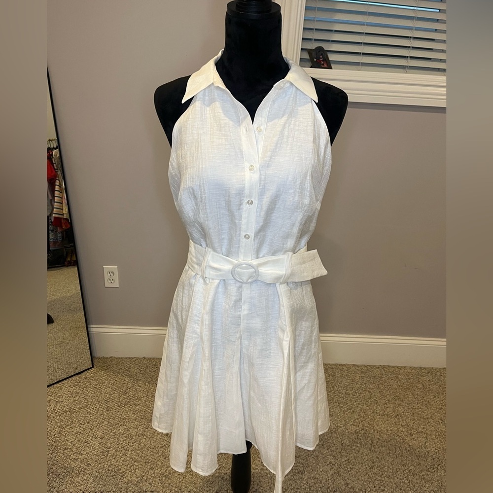 NWT Lavender Brown White Jolene Mini dress- medium